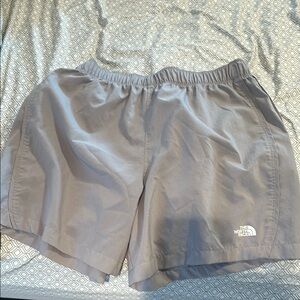 The North Face Gray Athletic Shorts Lightweight Elastic Waist